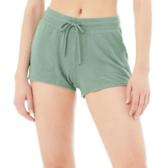 ALO Yoga Daze Knit Short in Teal Green size XS - Picture 1 of 4